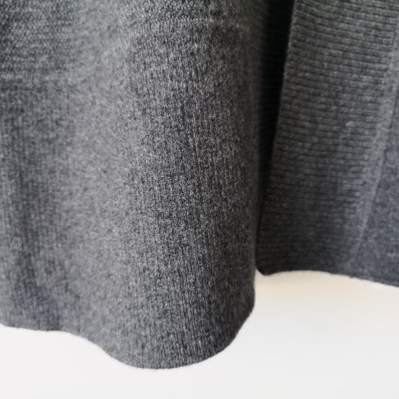 NWT LULULEMON Dark Grey 100% Cashmere Sit In Lotus LS Wrap Sweater Cardigan 2 - Picture 5 of 8